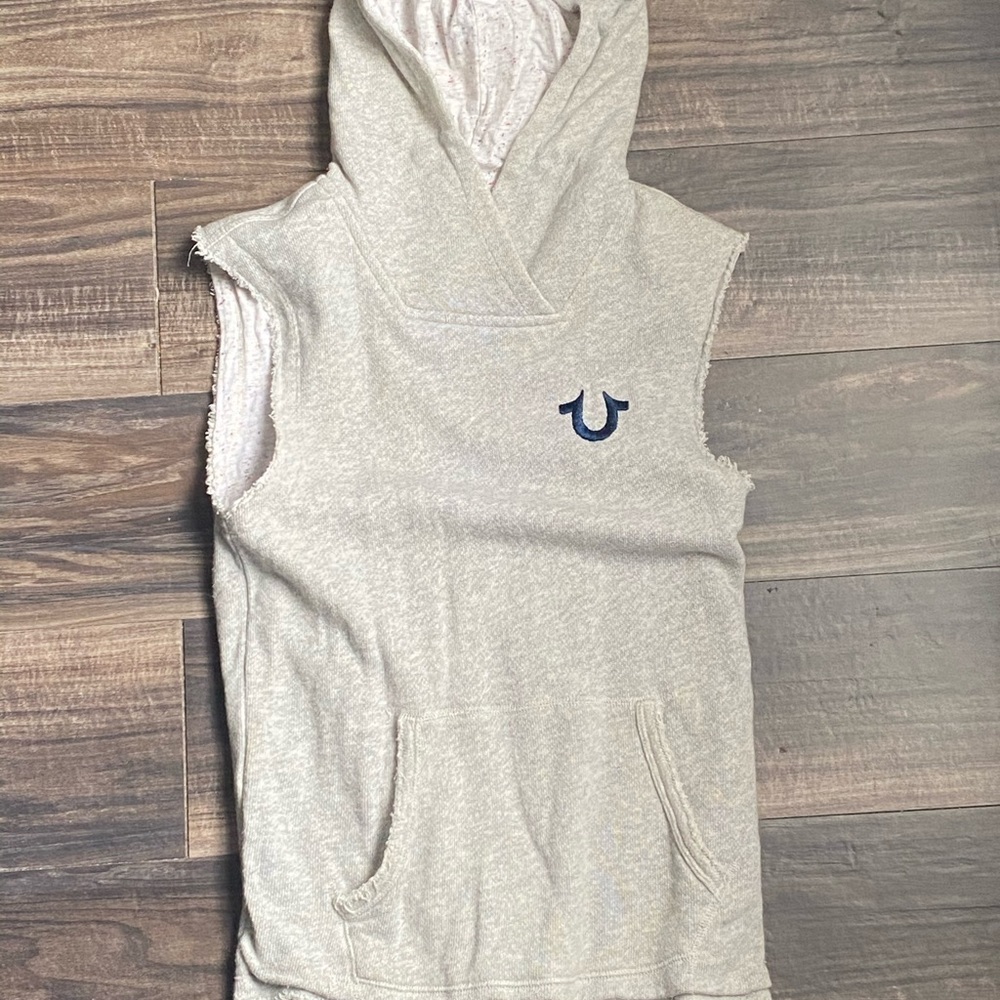 True Religion No Sleeve Hoodie